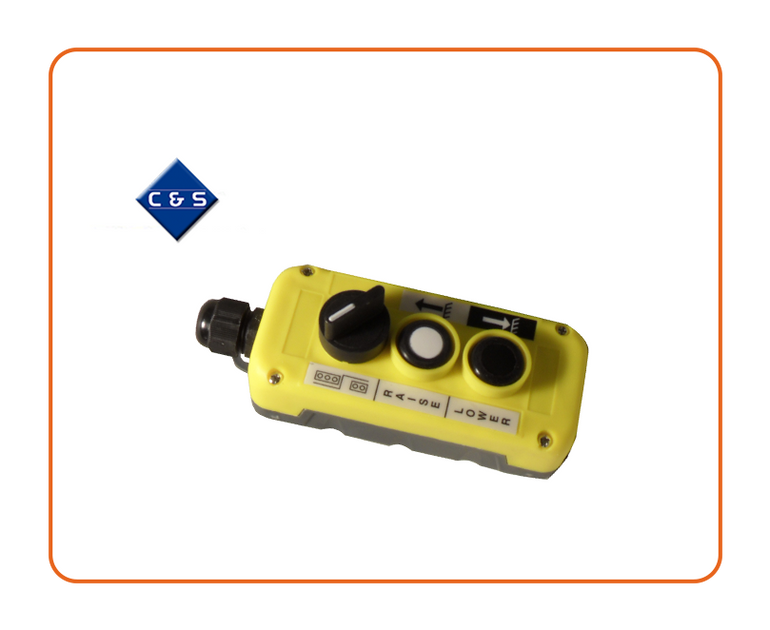 3 Button Switch Box with Up/Down and Changeover Switch | C and S Shutters