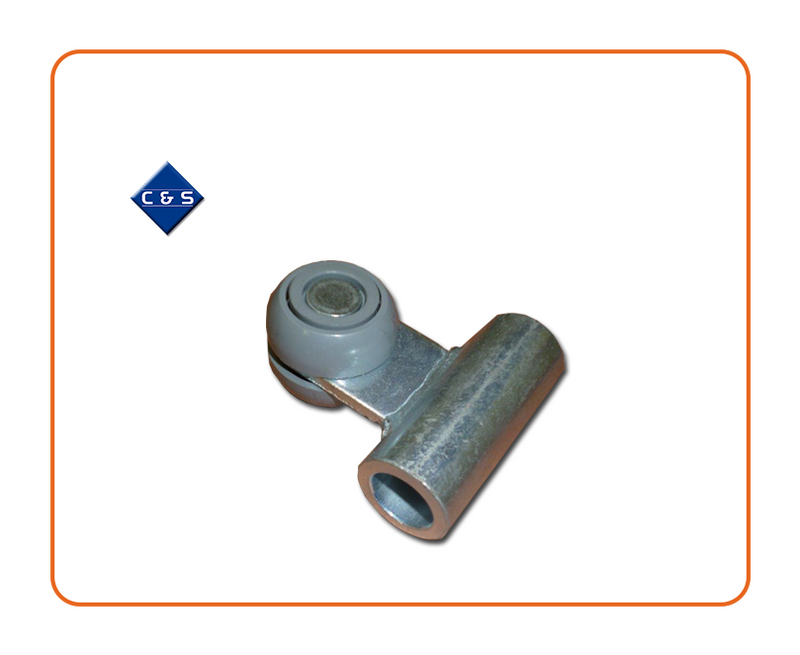Grey Tapered Curtain Roller  30mm Wide x 35mm Depth  Tube 60mm Long x 19mm OD x 16.75mm ID  Part Number: CS483