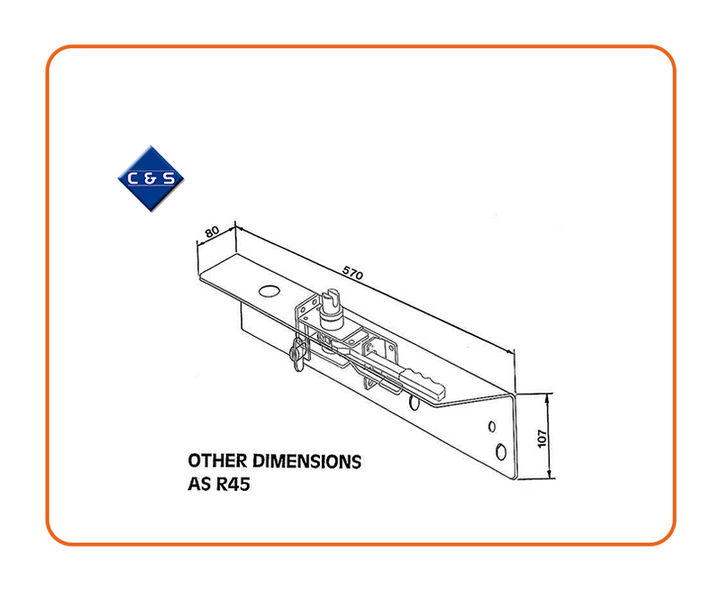 Curtain Tensioners - R45CF - C and S Shutters 